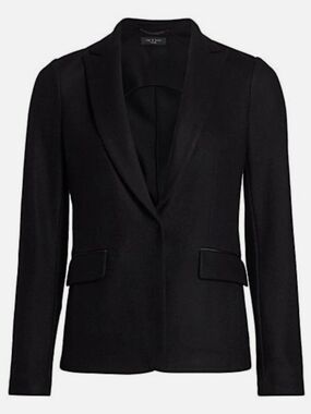 rag & bone Lexongton Black Tailored Single-Button Blazer